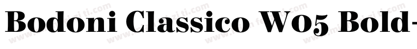 Bodoni Classico W05 Bold字体转换